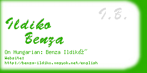 ildiko benza business card